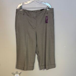 Chic Houndstooth Women's cropped trousers NET size 18
